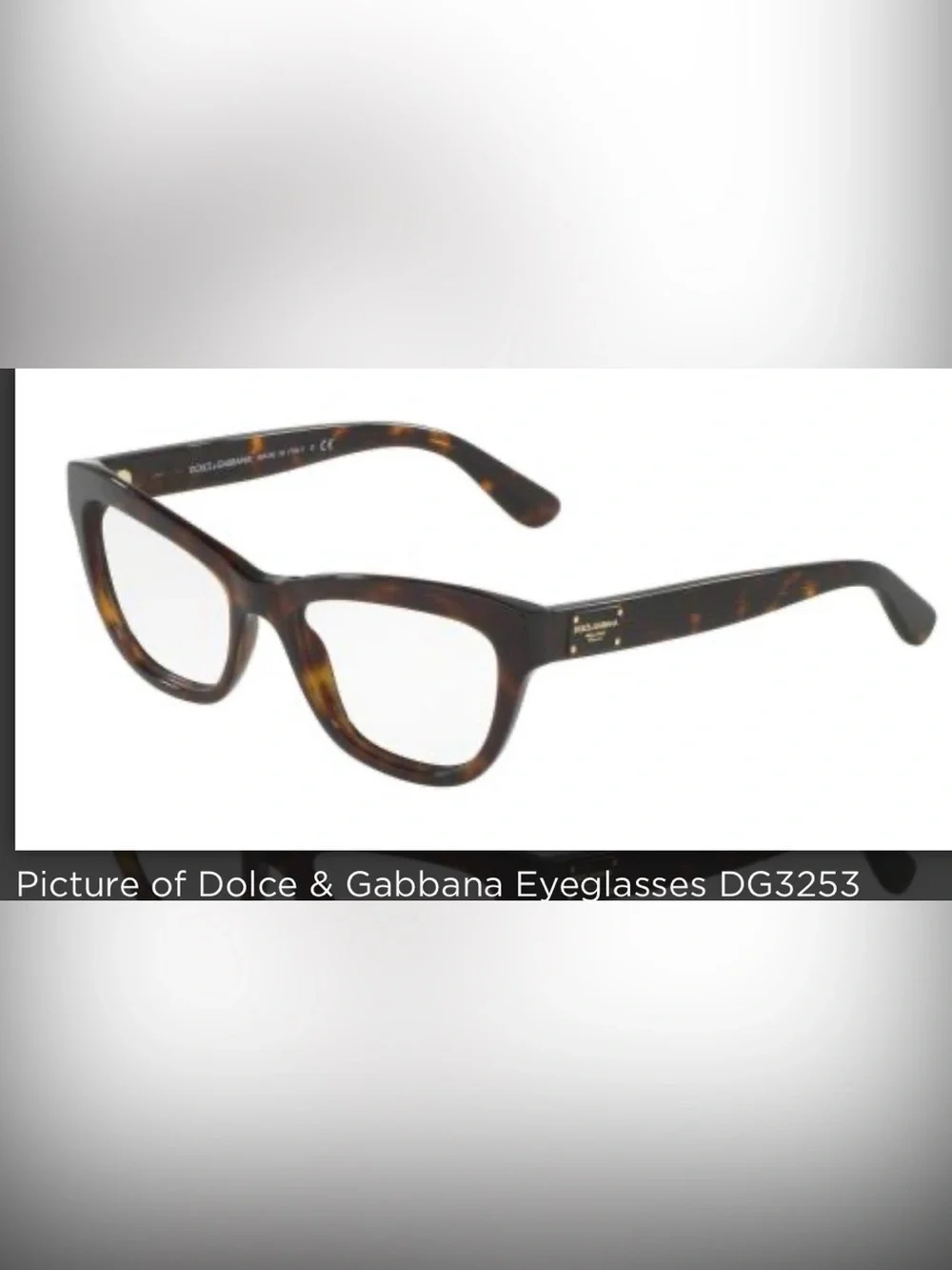 Dolce & Gabbana Tortoiseshell Women's Eyeglasses DH3253 502